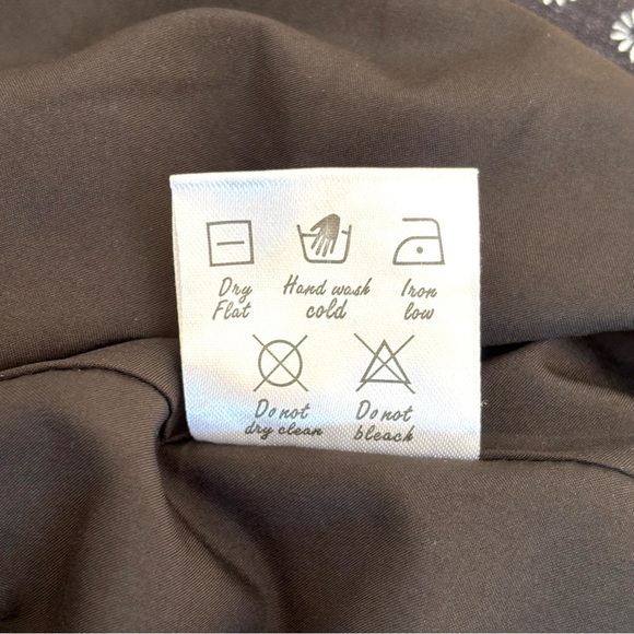 Yakira Bella Emily Smocked Waist Dress Ditsy Floral Modest Black and White XL - Picture 11 of 13